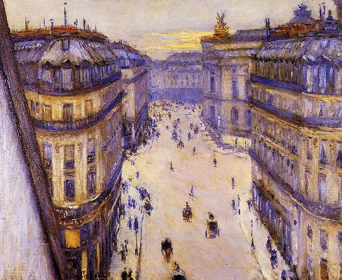 Gustave Caillebotte Rue Halevy, vue d'un sixieme etage oil painting picture